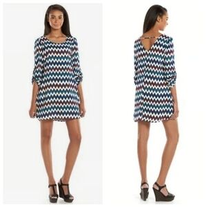 Speechless Chevron Cutout Shift Dress - Juniors XL